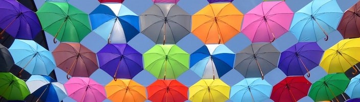 Colorful Umbrellas | Square 205 | Denton, TX