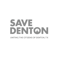 Save Denton Logo | Square 205 | Denton TX