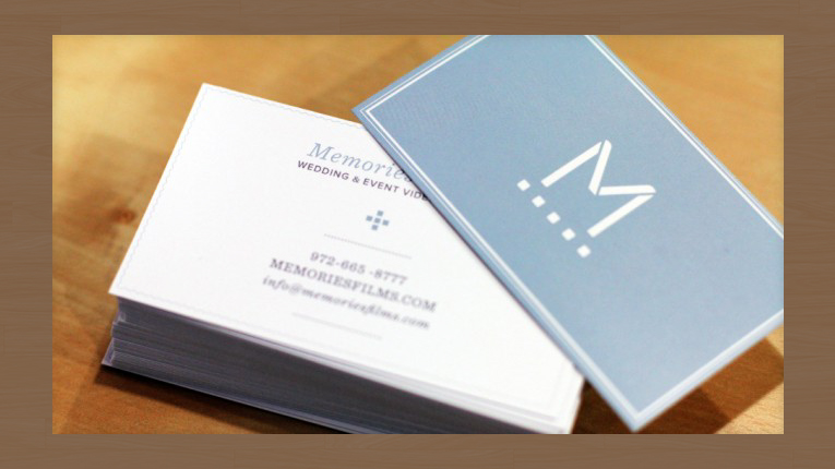 Printed business cards