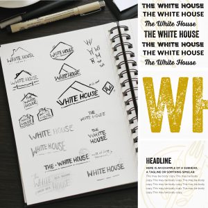 The White House coffee shop logo design - Square 205 Website Design & Marketing Agency in Denton, Texas