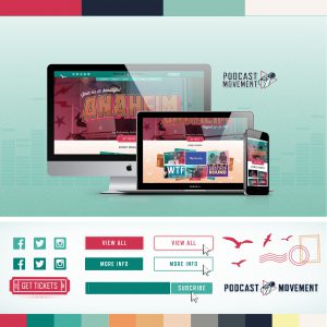 Podcast Movement 2017 website design - Square 205 Website Design & Marketing Agency in Denton, Texas