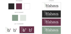 b'ahava brand guidelines with fonts and colors