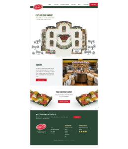 EatZi's explore the market web page design mockup - Square 205 Website Design & Marketing Agency in Denton, Texas