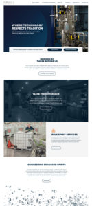 screen capture of the Persedo Spirits website design - Square 205 Website Design & Marketing Agency in Denton, Texas