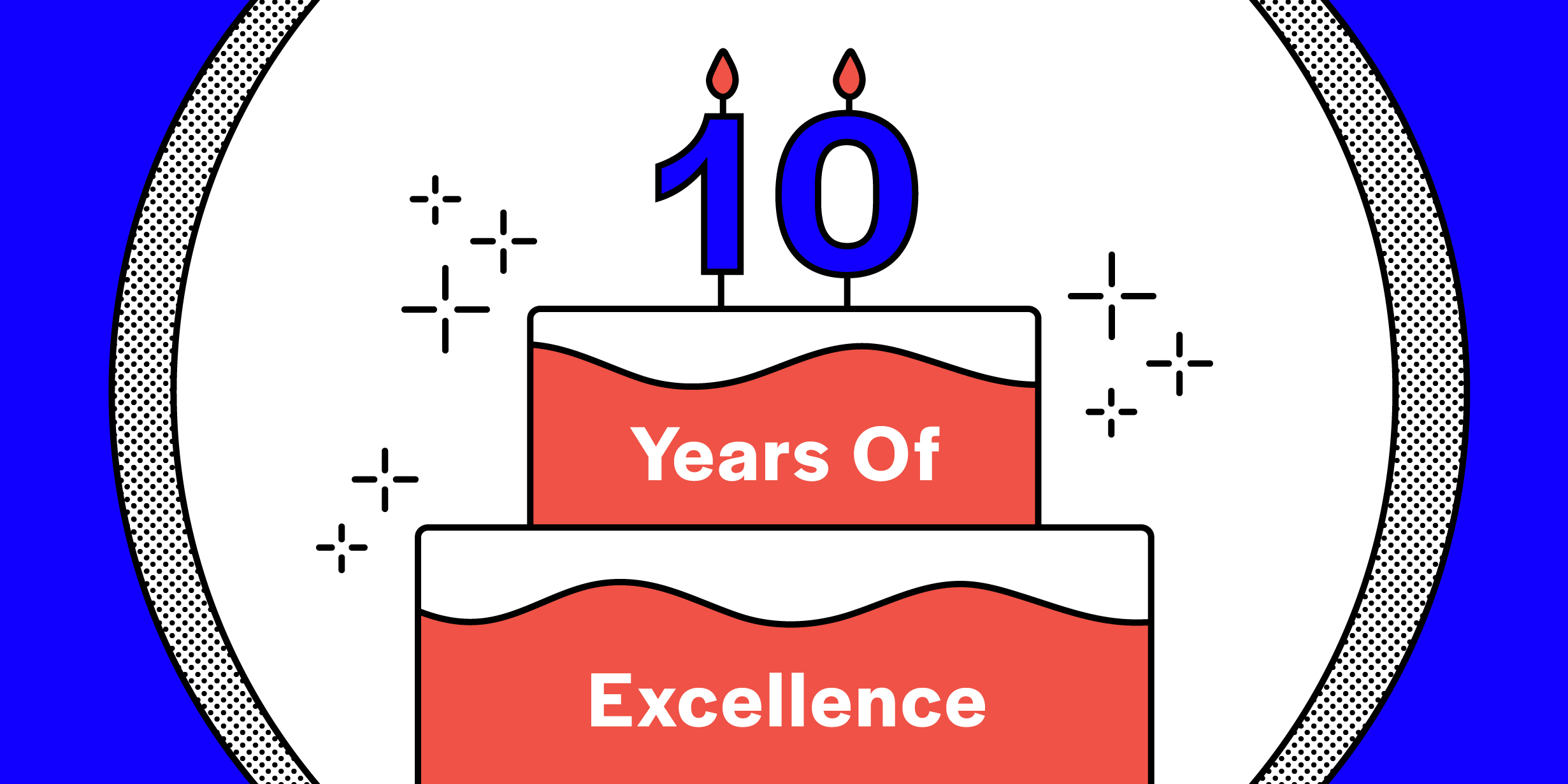 10 years of excellence blog cover image - Square 205 Website Design & Marketing Agency in Denton, Texas