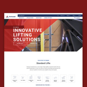 Autoquip custom WordPress website design and development - Square 205 Website Design & Marketing Agency in Denton, Texas
