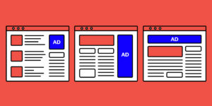 Graphic of different sized display ads