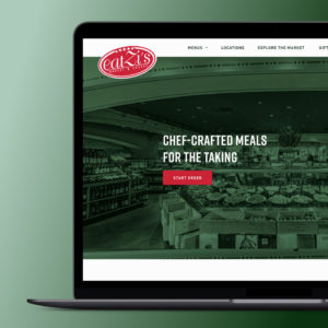 EatZi's website design mockup - Square 205 Website Design & Marketing Agency in Denton, Texas