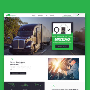 Healthy Battery custom eCommerce website design and development - Square 205 Website Design & Marketing Agency in Denton, Texas