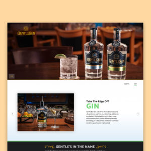 Gentle Ben Spirits custom website design and development - Square 205 Website Design & Marketing Agency in Denton, Texas