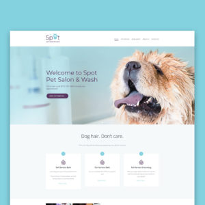 Spot Pet Salon custom website design & development - Square 205 Website Design & Marketing Agency in Denton, Texas
